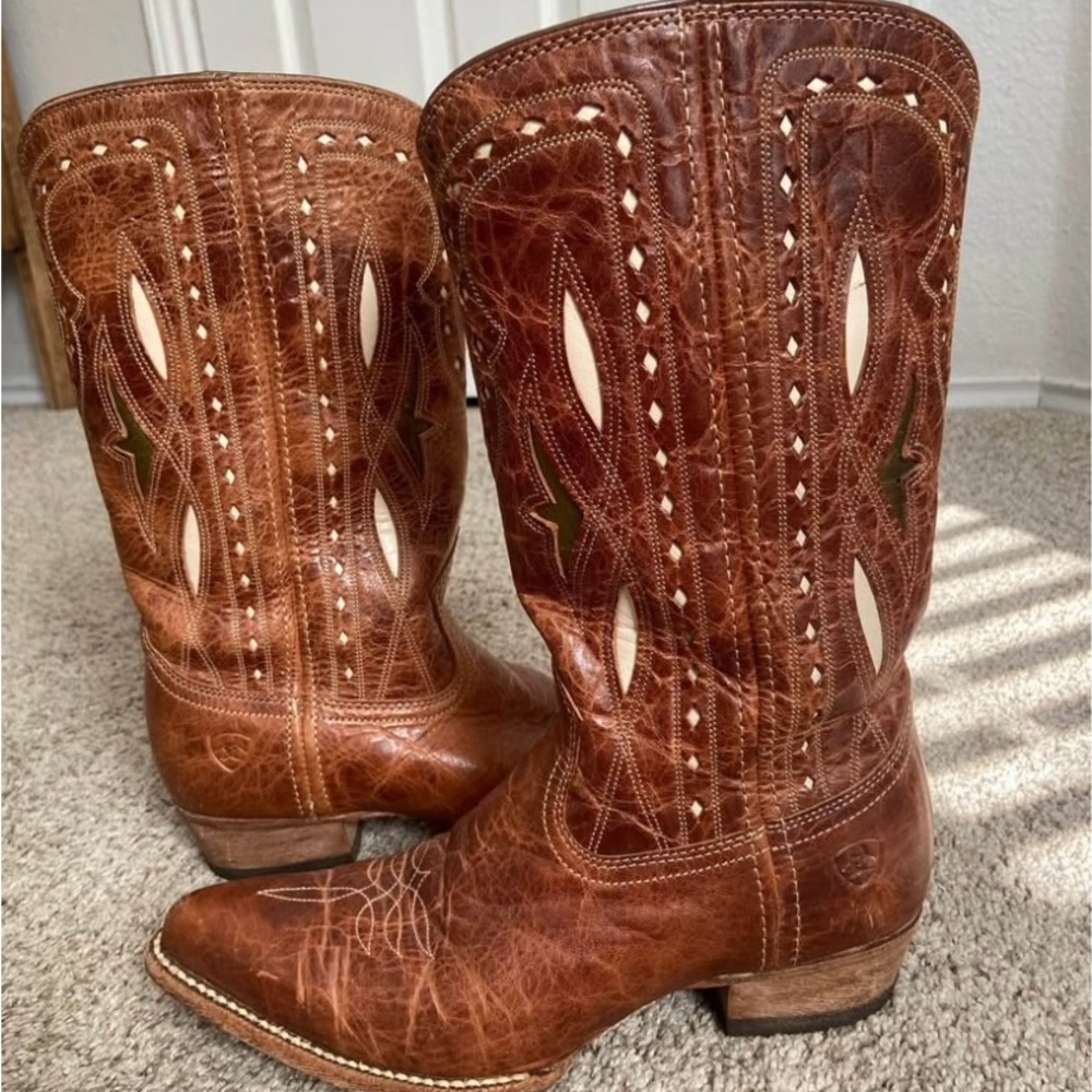 Women's Ariat Starling Western Cowboy Boots 10015324 Size 6 B J Tote ATS - Picture 2 of 10